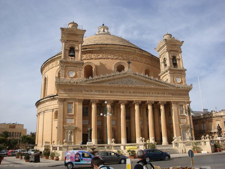 70.JPG - Så er vi tilbage på Malta og er taget op for at se kuppelkirken i Mosta
